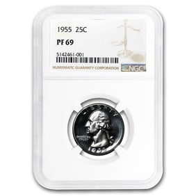 1955 Washington Quarter PF-69 NGC