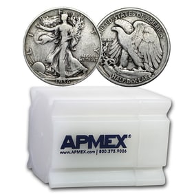 1936 Walking Liberty Halves 20-Coin Roll