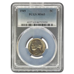 1949 Jefferson Nickel MS-65 PCGS