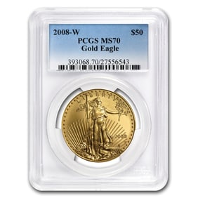 2008-W 1 oz Burnished Gold Eagle