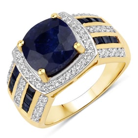 5.12 CT Dyed Sapphire, Blue Sapphire