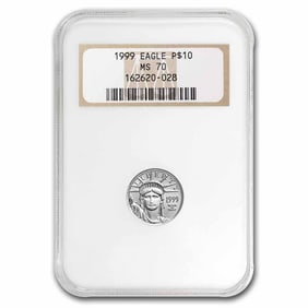 1999 1/10 oz American Platinum Eagle