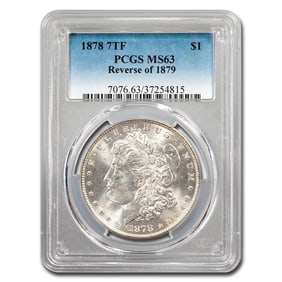 1878 Morgan Dollar 7 TF Rev