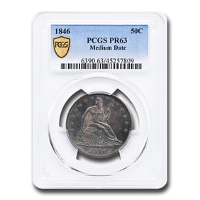 1846 Liberty Seated Half Dollar PR-63