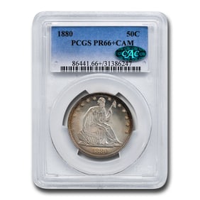 1880 Liberty Seated Half Dollar PR-66+