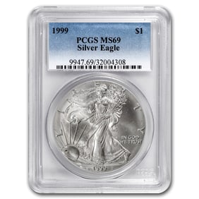 1999 American Silver Eagle MS-69 PCGS