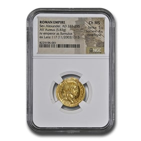 Roman Empire AV Aureus Sev Alexander