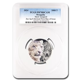2024 Mongolia 3 oz Silver Snow