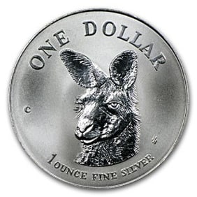 1995 Australia 1 oz Silver Kangaroo