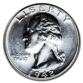 1942 Washington Quarter Gem Proof