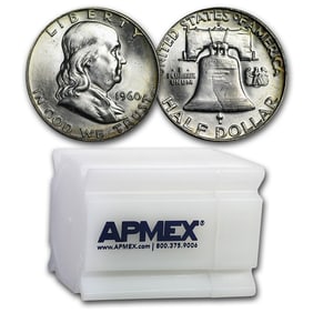 1960-D Franklin Half Dollar 20-Coin Roll