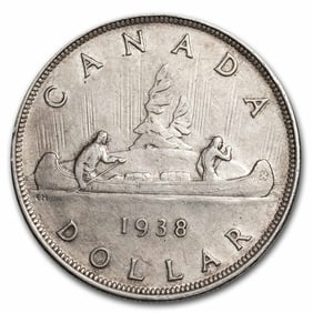 1938 Canada Silver Dollar George VI
