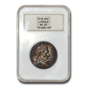 1918 Lincoln Illinois Centennial Half Dollar