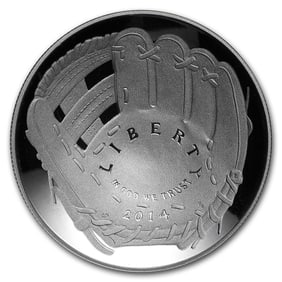 2014-P Baseball HOF $1 Silver Commem
