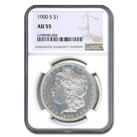 1900-S Morgan Dollar AU-55 NGC