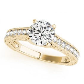 1.32 ctw Certified VS/SI Diamond Ring 18k Yellow Gold