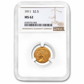 1911 $2.50 Indian Gold Quarter Eagle