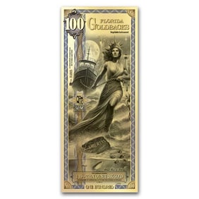 100 Florida Goldback - Aurum Gold