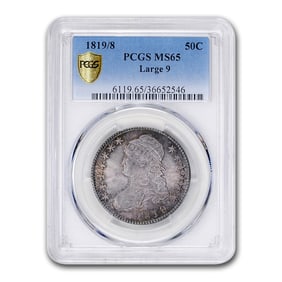 1819/8 Bust Half Dollar MS-65 PCGS