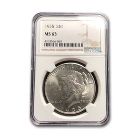 1935 Peace Dollar MS-63 NGC