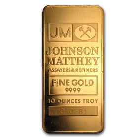 10 oz Gold Bar - Johnson