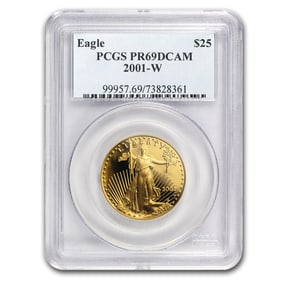 2001-W 1/2 oz Proof American Gold