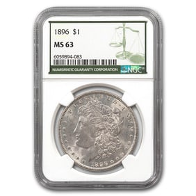 1896 Morgan Dollar MS-63 NGC (Green