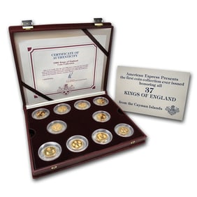 1980 Cayman Islands 20-Coin Gold/Silver Kings