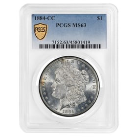 1884-CC Morgan Dollar MS-63 PCGS