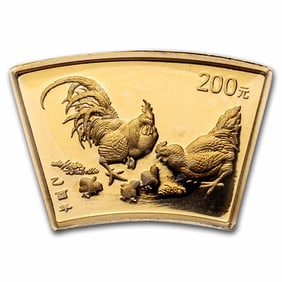 2005 China 1/2 oz Gold Fan