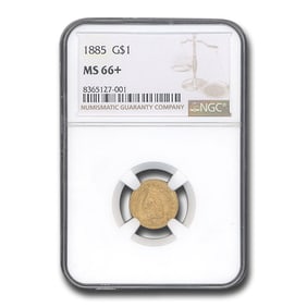 1885 $1 Indian Head Gold MS-66+