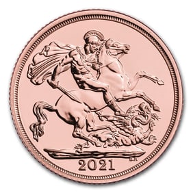 2021 Great Britain Gold Sovereign BU