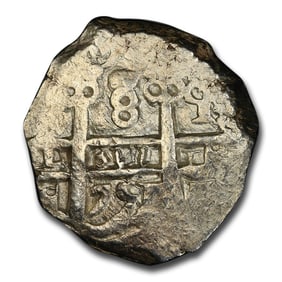 1751-P Bolivia Silver 8 Reales Cob