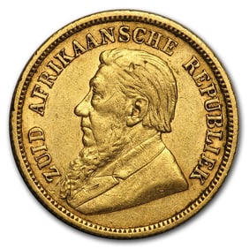 1893-1897 South Africa Gold 1/2 Pond