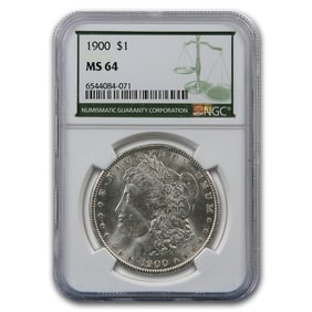 1900 Morgan Dollar MS-64 NGC (Green