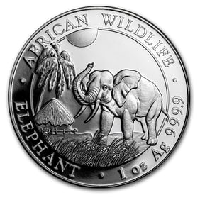 2017 Somalia 1 oz Silver Elephant