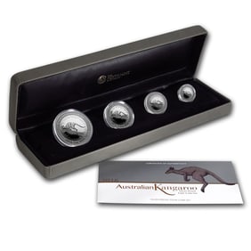 2016 Australia 4-Coin Silver Kangaroo Proof