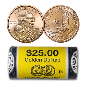 2000-D Sacagawea Dollar (25-Coin Roll) BU