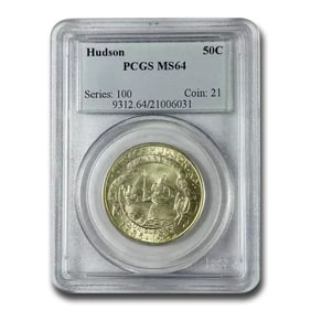 1935 Hudson Half Dollar MS-64 PCGS
