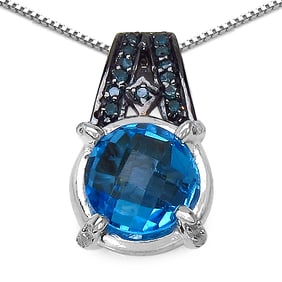 4.94 CT Genuine Swiss Blue Topaz,