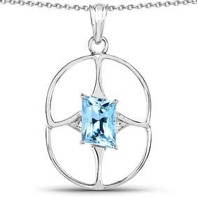 5.26 CT Genuine Swiss Blue Topaz