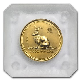 1999 Australia 1/10 oz Gold Lunar