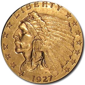 1927 $2.50 Indian Gold Quarter Eagle