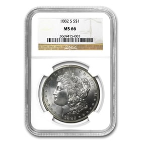 1882-S Morgan Dollar MS-66 NGC