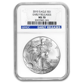 2010 American Silver Eagle MS-70 NGC