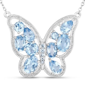 5.54 CT Genuine Swiss Blue Topaz