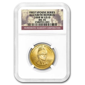2008-W 1/2 oz Gold Elizabeth Monroe