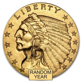 $2.50 Indian Gold Quarter Eagle XF