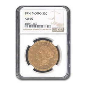 1866 $20 Liberty Gold Double Eagle