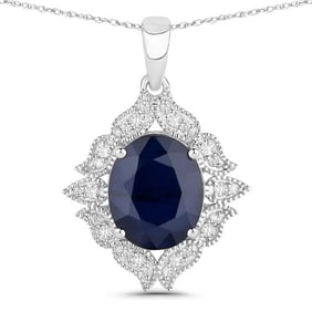 6.44 CT Genuine Blue Sapphire and